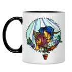 Кружка двухцветная