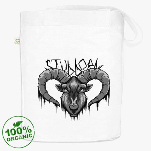 Сумка шоппер с принтом Stubborn