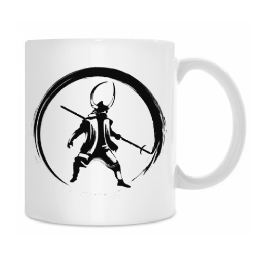 Кружка с принтом Самурай (samurai)