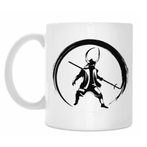 Кружка с принтом Самурай (samurai)
