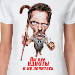 Женская футболка, белая