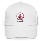 Кепка / бейсболка, белая (печать) threeTits Science!