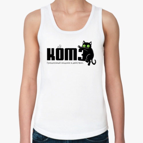 Женская майка с принтом Котэ