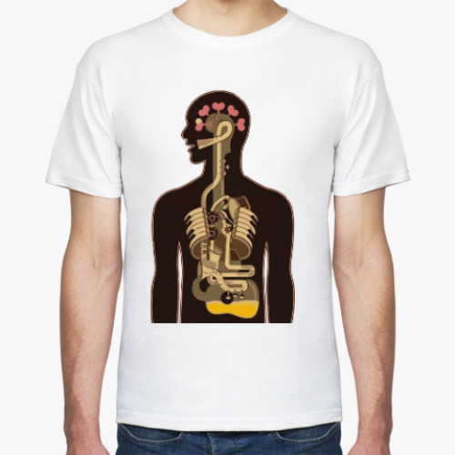 Футболка с принтом 'Анатомия музыки'