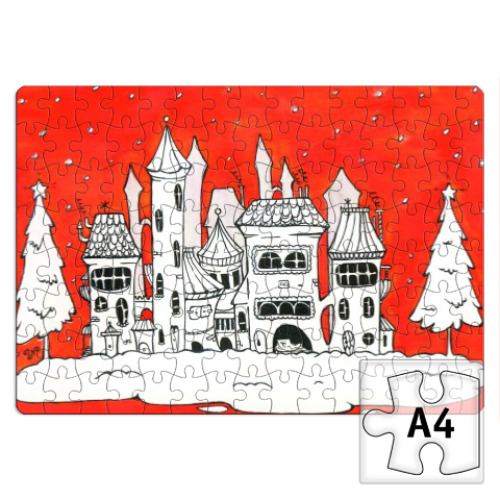 Пазл с принтом Рождественское настроение