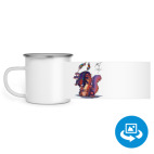 Кружка металлическая белая (круговая запечатка)