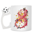 Кружка с футбольным мячиком