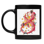 Кружка цветная UV-DTF