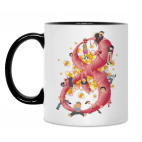 Кружка двухцветная