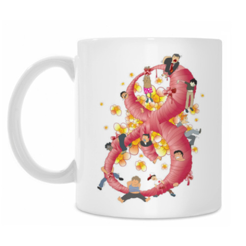 Кружка с принтом С 8 марта от мужчин