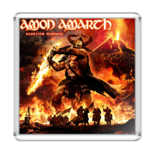 Магнит с принтом amon amarth
