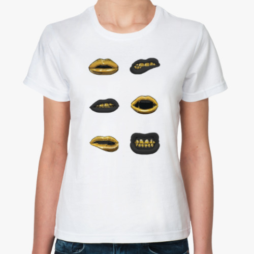 Классическая футболка с принтом Leaps