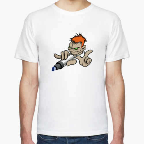 Футболка с принтом граффити