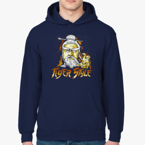 Толстовка худи с принтом Стиль тигра