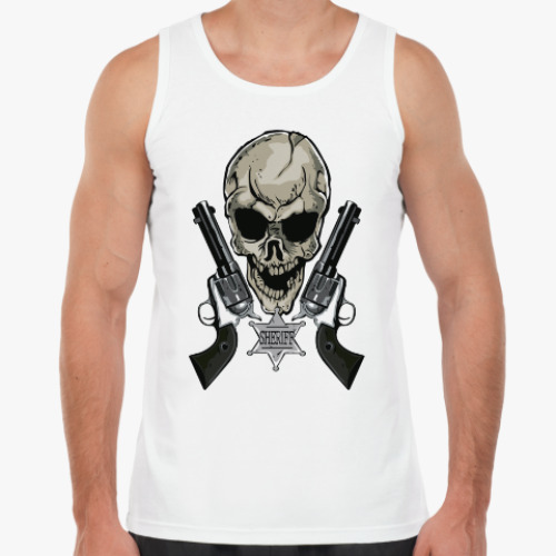 Майка с принтом шериф