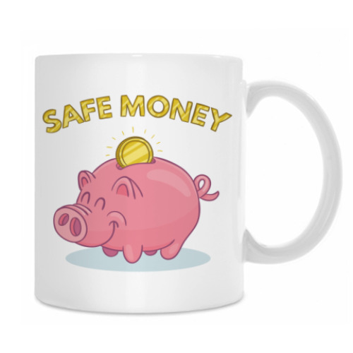 Кружка с принтом SAFE MONEY