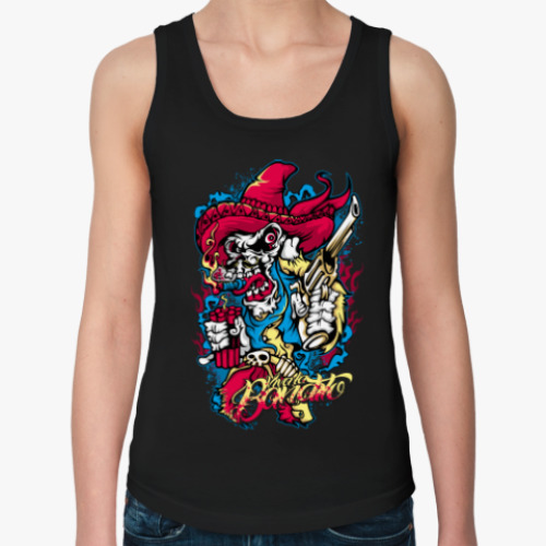 Женская майка с принтом Гангстер