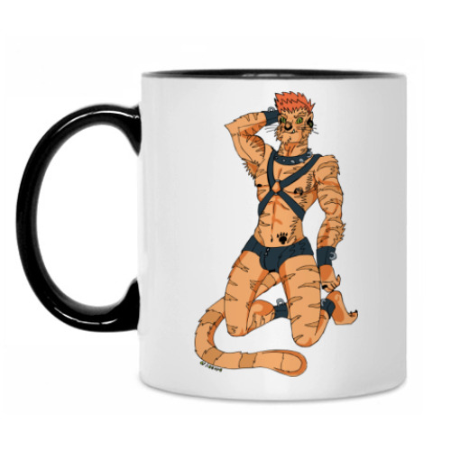 Кружка с принтом Тигр