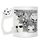 Кружка с футбольным мячиком