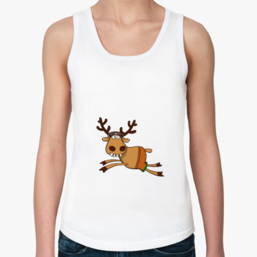 Женская майка с принтом Любителям Оленя и лета
