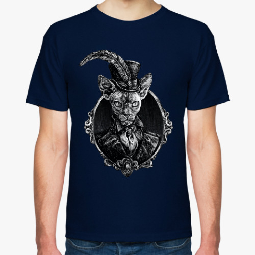 Футболка с принтом Кот Барон