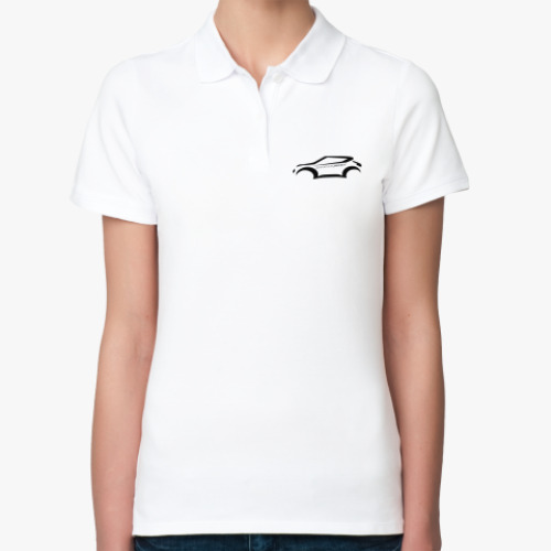Женская рубашка поло (печать) Nissan