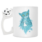 Кружка с футбольным мячиком