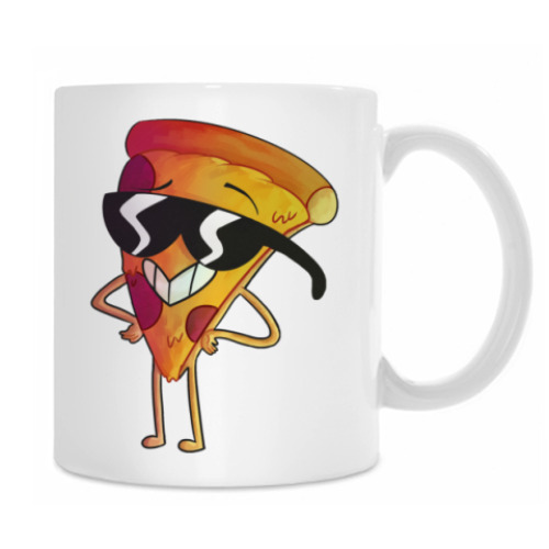 Кружка с принтом Cool Pizza