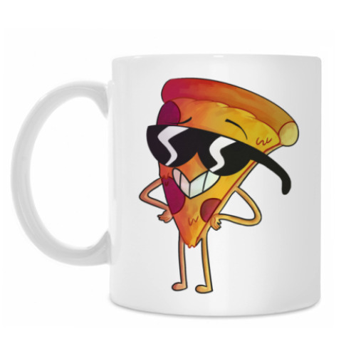 Кружка с принтом Cool Pizza