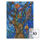 Сова в волшебном лесу