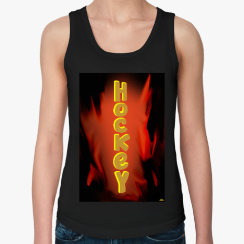 Женская майка с принтом Хоккей