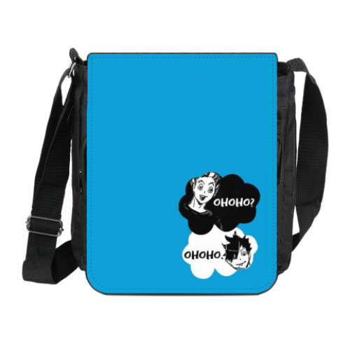 Сумка на плечо (мини-планшет) с принтом Haikyuu!! Волейбол!! Ohohoho? Ohoho?
