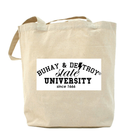 Сумка шоппер с принтом  buhay & destroy