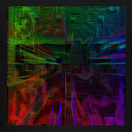 Пиксельная глитч сетка