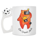 Кружка с футбольным мячиком