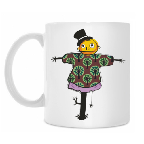 Кружка с принтом 'Пугало'