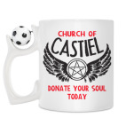 Кружка с футбольным мячиком