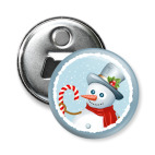 Магнит-открывашка 58 мм Снеговичок