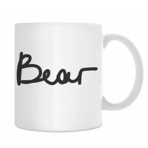 Кружка с принтом 'Медвед'