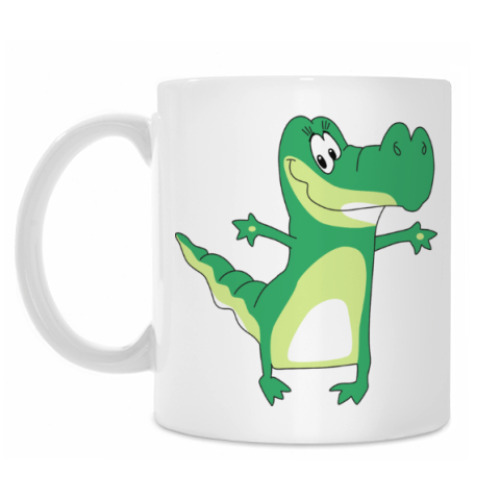 Кружка с принтом КРОКОДИЛ