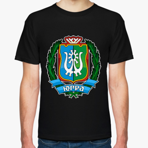 Футболка с принтом Герб ХМАО
