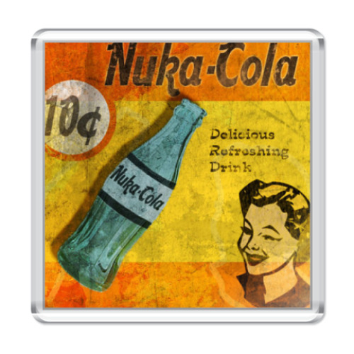 Магнит с принтом Fallout Nuka Cola