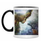 Кружка двухцветная