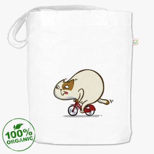 Сумка шоппер с принтом Велокот — Пятничный Котик №46