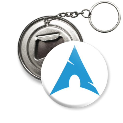 Брелок-открывашка с принтом Arch Linux