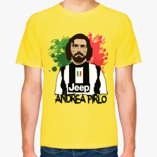 Футболка с принтом Andrea Pirlo Juventus Italy