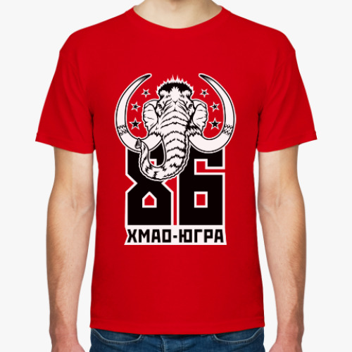 Футболка с принтом Мамонт 86