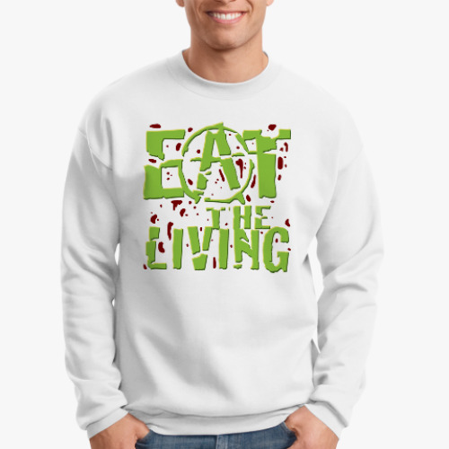Свитшот с принтом Ешь жизнь