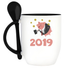 Кружка с ложкой