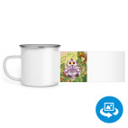 Кружка металлическая белая (круговая запечатка)